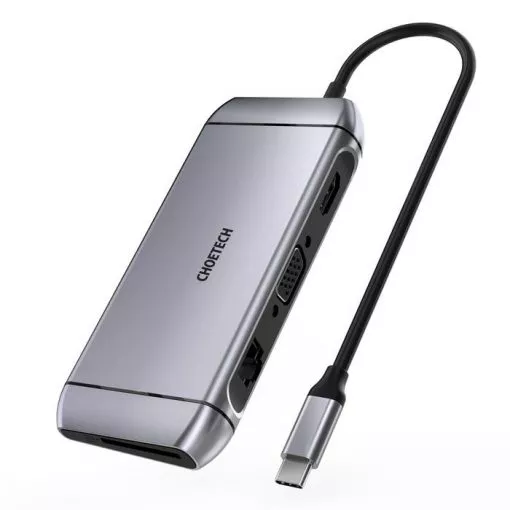 ადაპტერი Choetech HUB-M15 9-In-1 USB-C Multiport