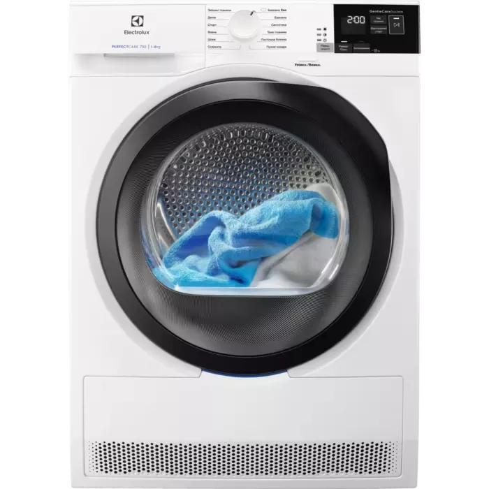 საშრობი Electrolux EW7H4863RB - 8კგ თეთრი