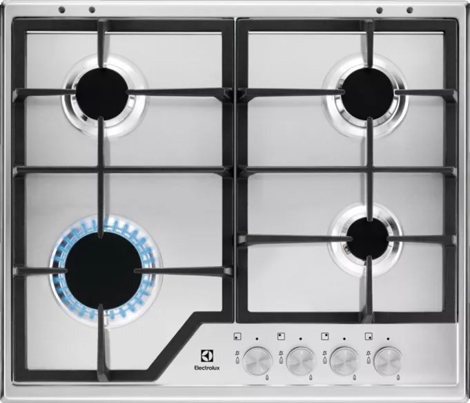 ჩასაშენბელი ზედაპირი Electrolux KGS6426SX ვერცხლისფერი