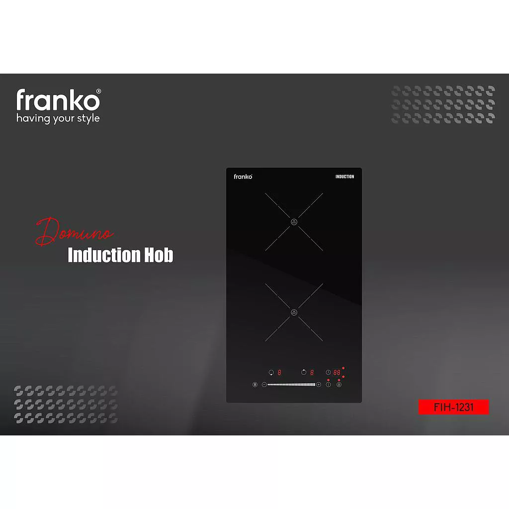 ჩასაშენებელი ზედაპირი Franko FIH-1231 შავი