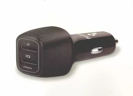 მანქანის დამტენი Kensa CR-50 15W Dual USB შავი