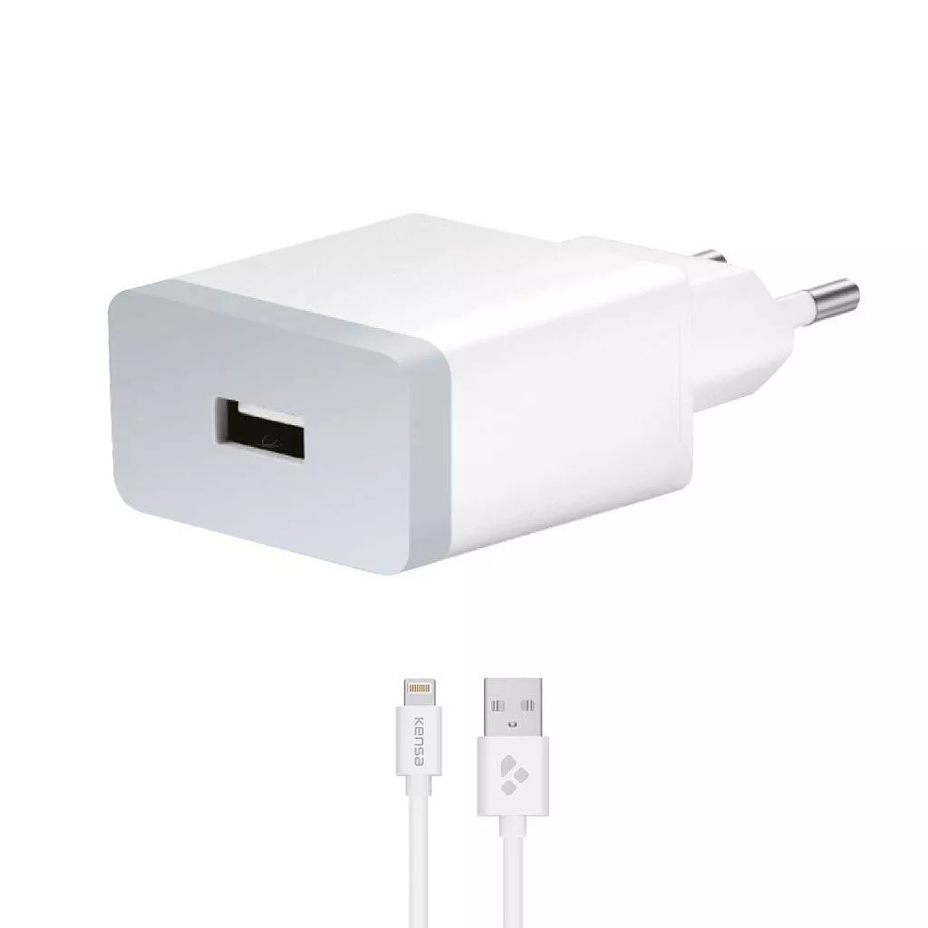 დამტენი USB Lighting Kensa KN-60 10W - თეთრი