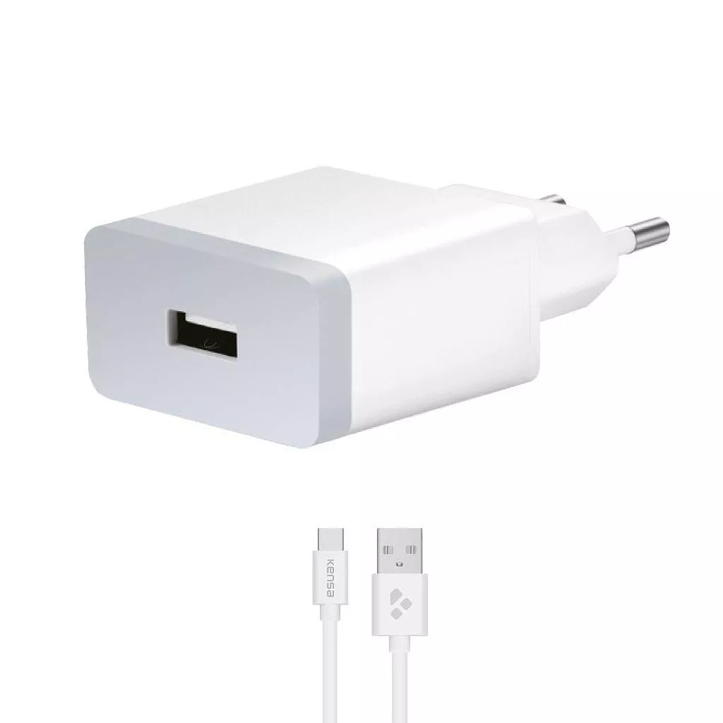 დამტენი USB Type-C Kensa KN-60 10W - თეთრი