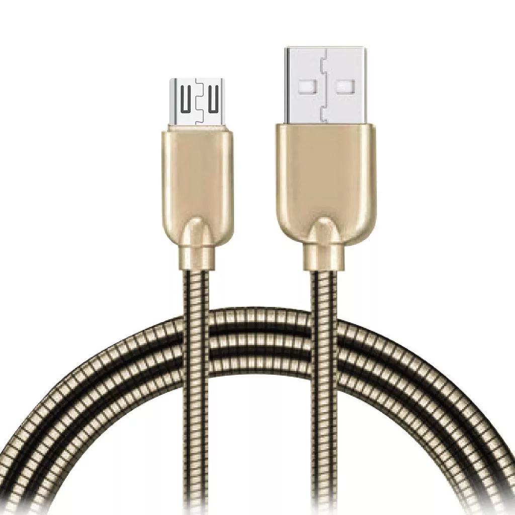 USB Micro კაბელი Kensa KC-194 (1 m) - ოქროსფერი