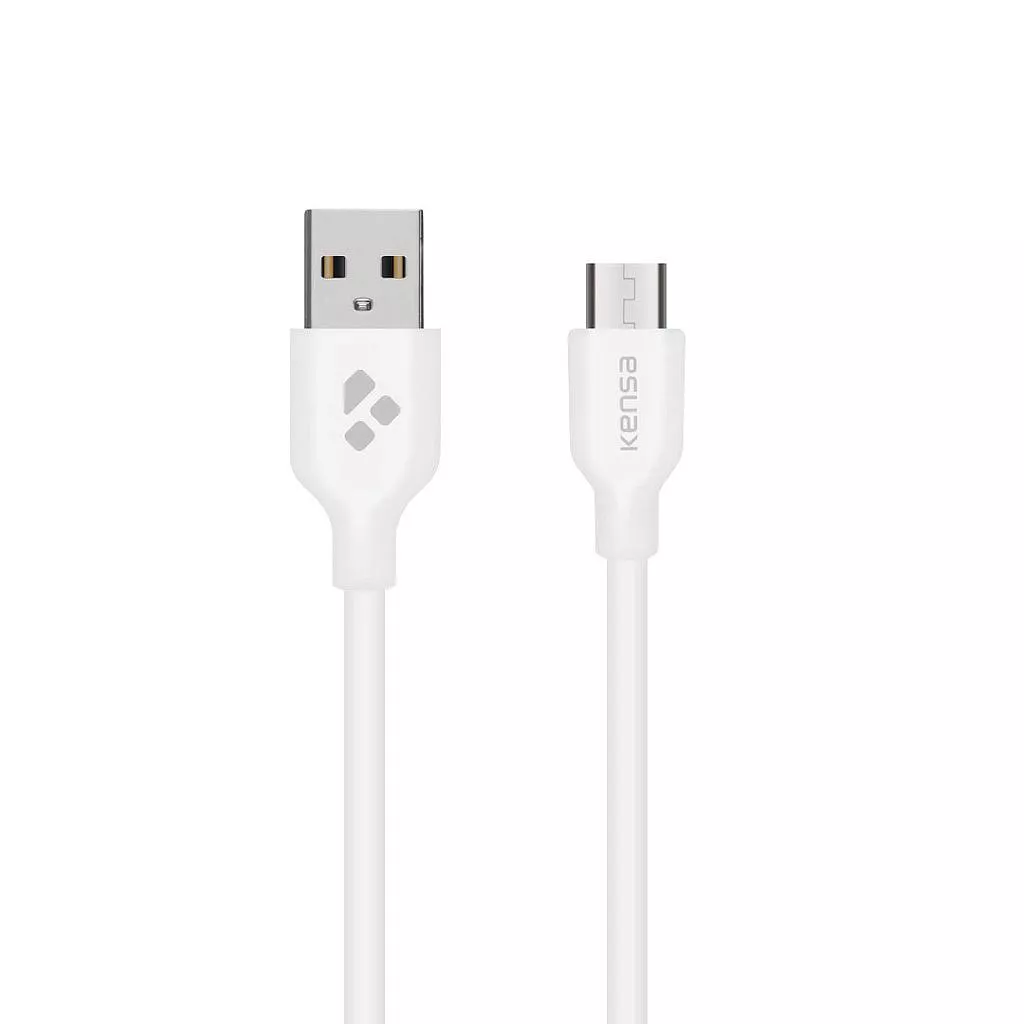 USB Micro კაბელი Kensa DK-154 (1 m) - თეთრი