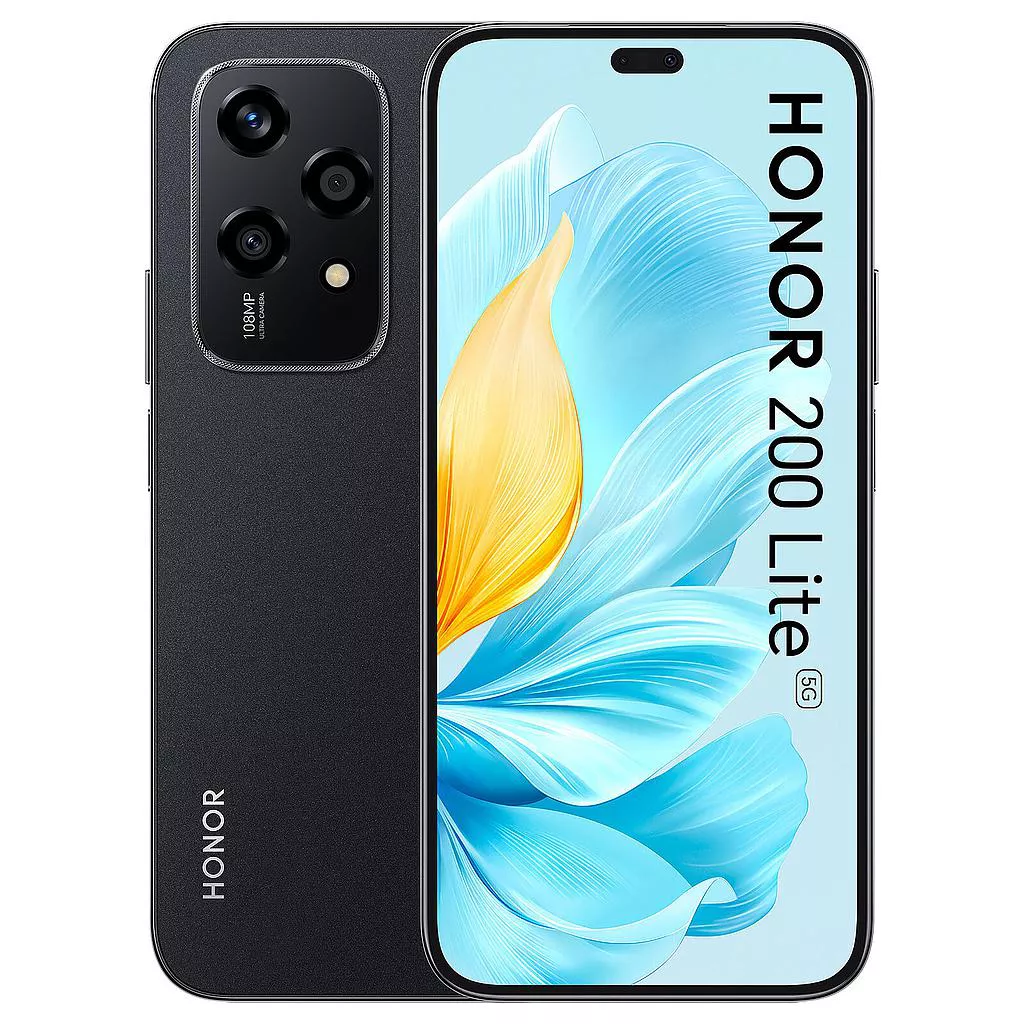 სმარტფონი Honor 200 Lite 8GB/256GB Dual Sim LTE - Midnight შავი