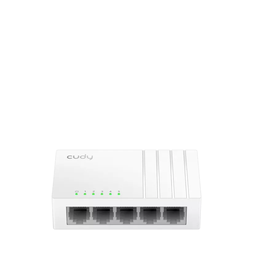 ქსელის კომუტარატორი Cudy 5-Port Fast Ethernet Unmanaged Desktop Switch FS105D - თეთრი