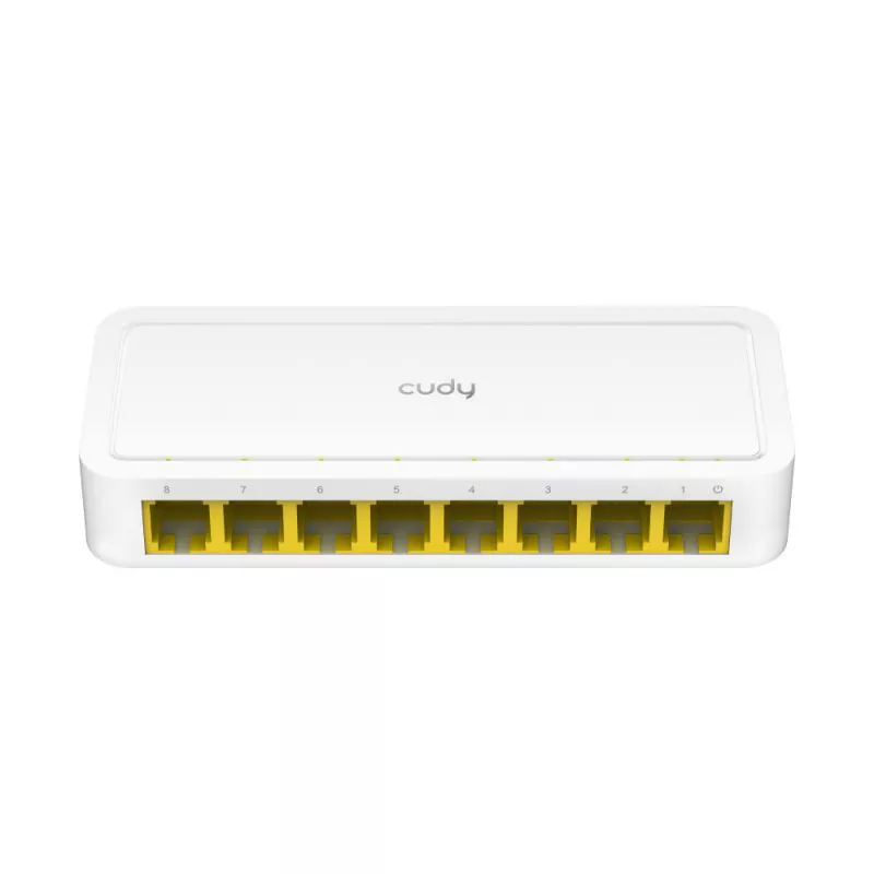 ქსელის კომუტარატორი Cudy 8-Port Fast Ethernet Unmanaged Desktop Switch FS108D - თეთრი