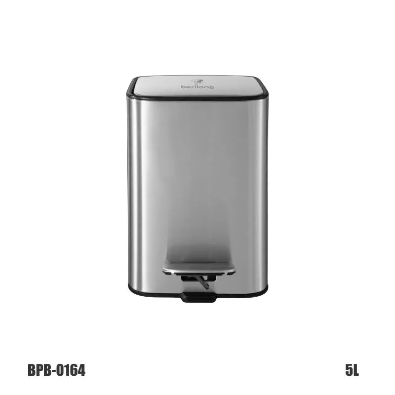 სანაგვე ურნა Berllong BPB-0164 (4065544152925) ვერცხლისფერი