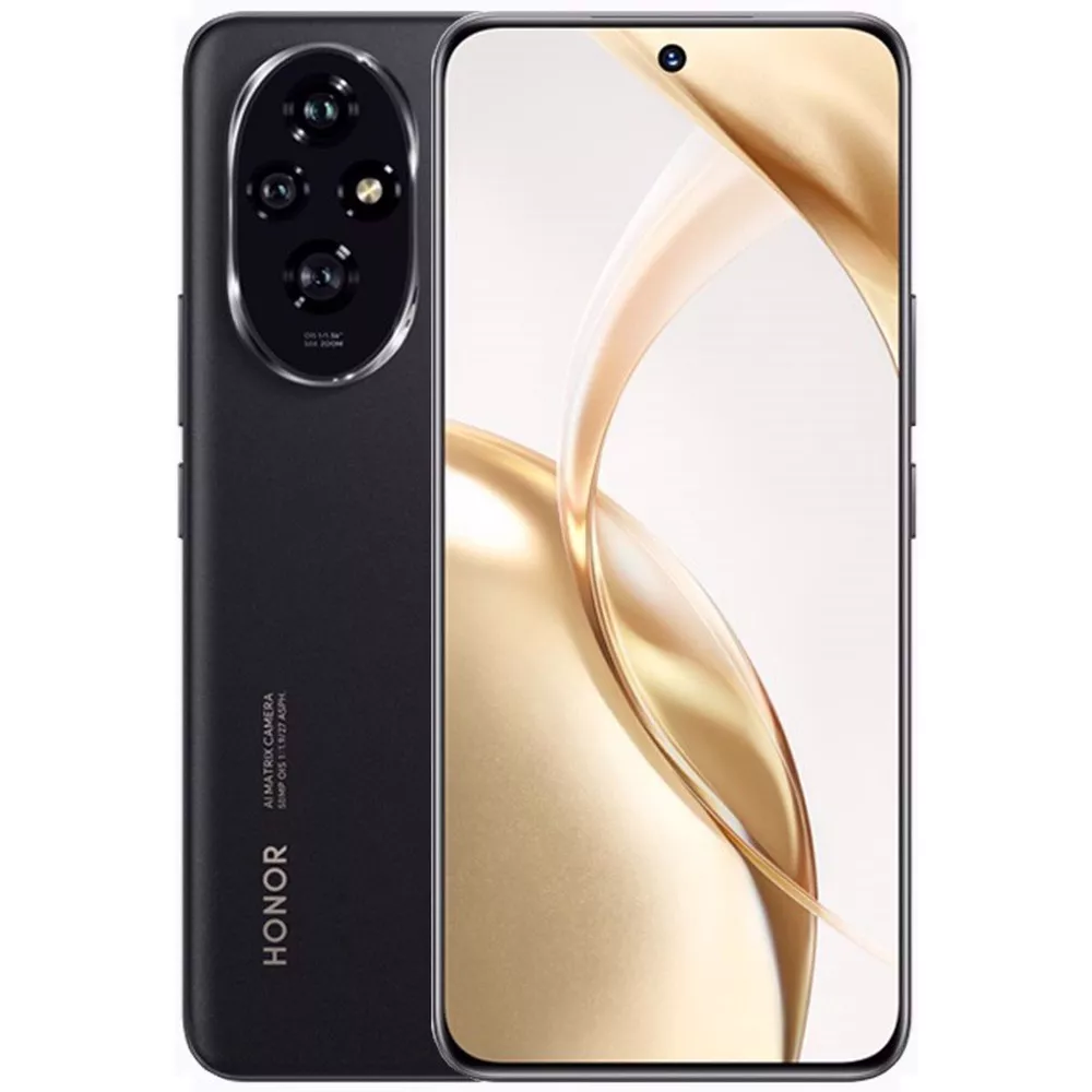 სმარტფონი Honor 200 8GB/256GB Dual Sim LTE - შავი