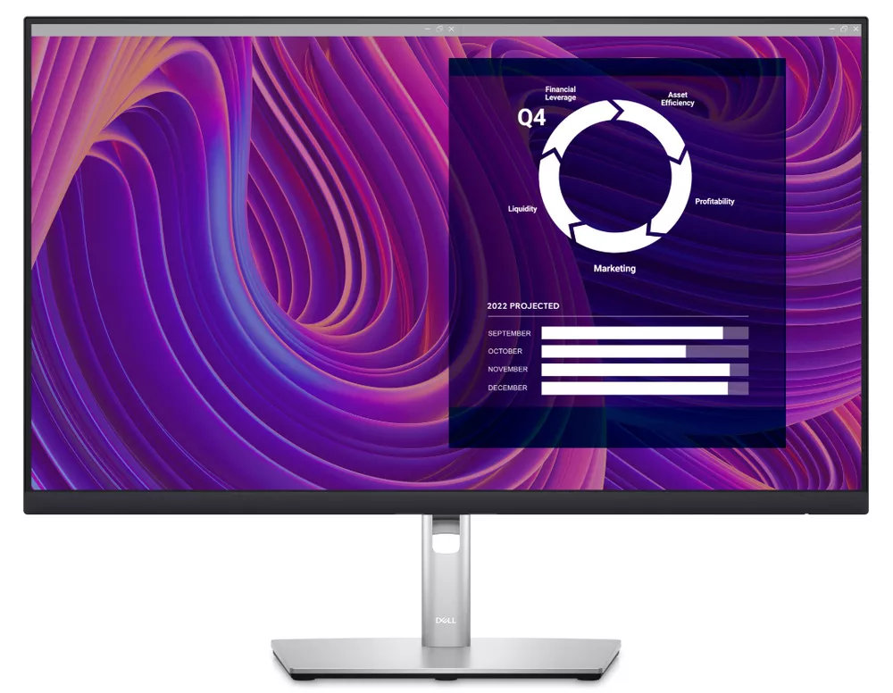 მონიტორი Dell 27" (P2723D) - შავი + ვერცხილსფერი