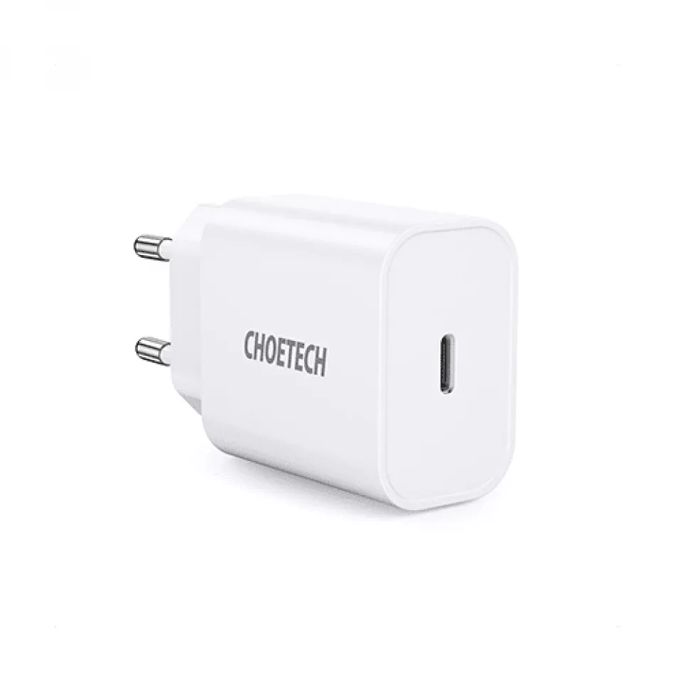 დამტენი Choetech Q5004-EU Type-C PD20W - თეთრი