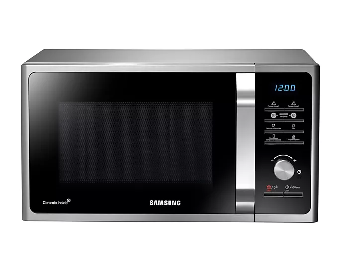 მიკროტალღური ღუმელი Samsung MS23F302TAS/BW შავი / ვერცხლისფერი
