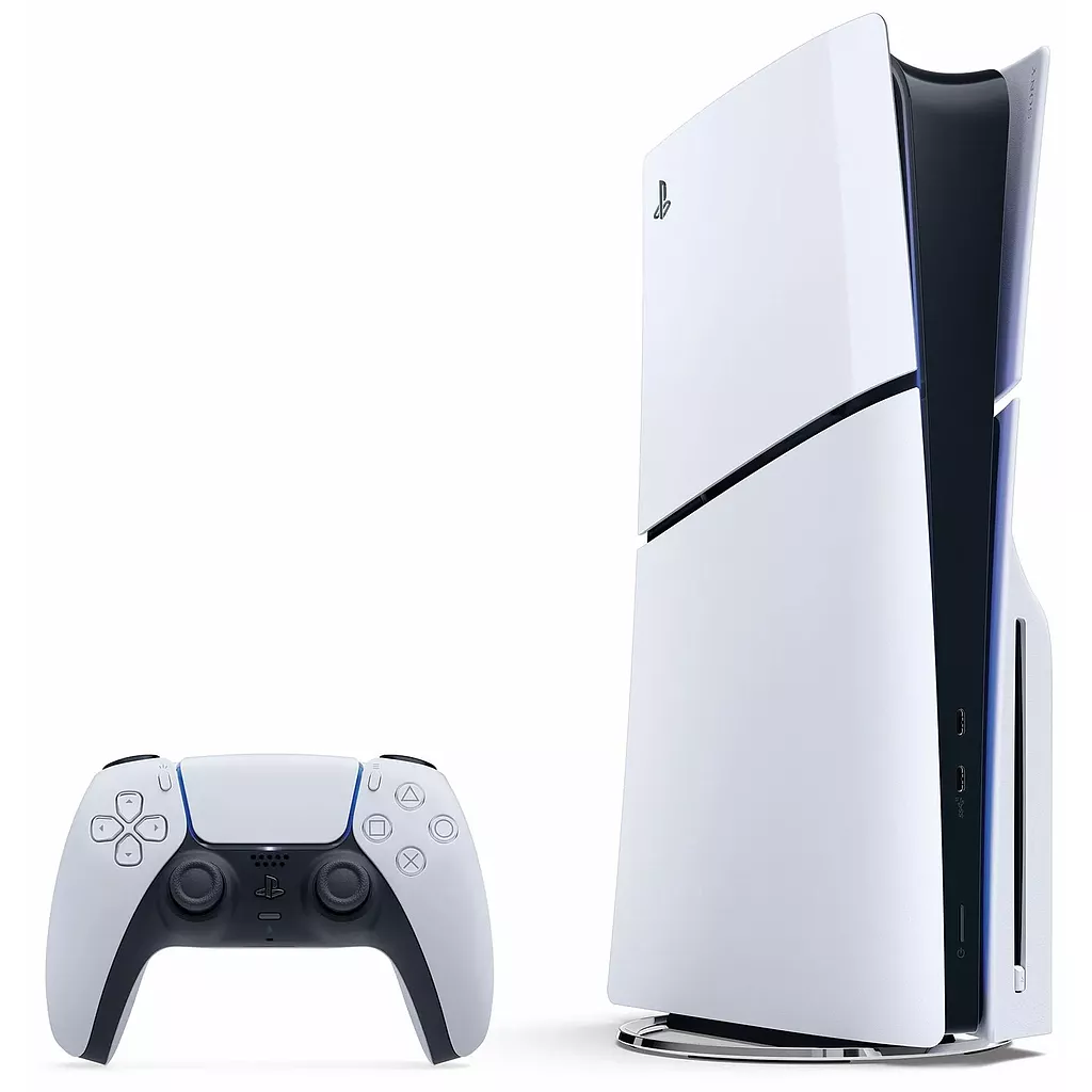 კონსოლი Sony PlayStation 5 Slim (Disc Version) - თეთრი