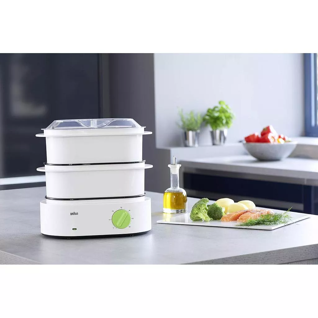 საკვების ორთქლის აპარატი Braun FS3000WH FS თეთრი