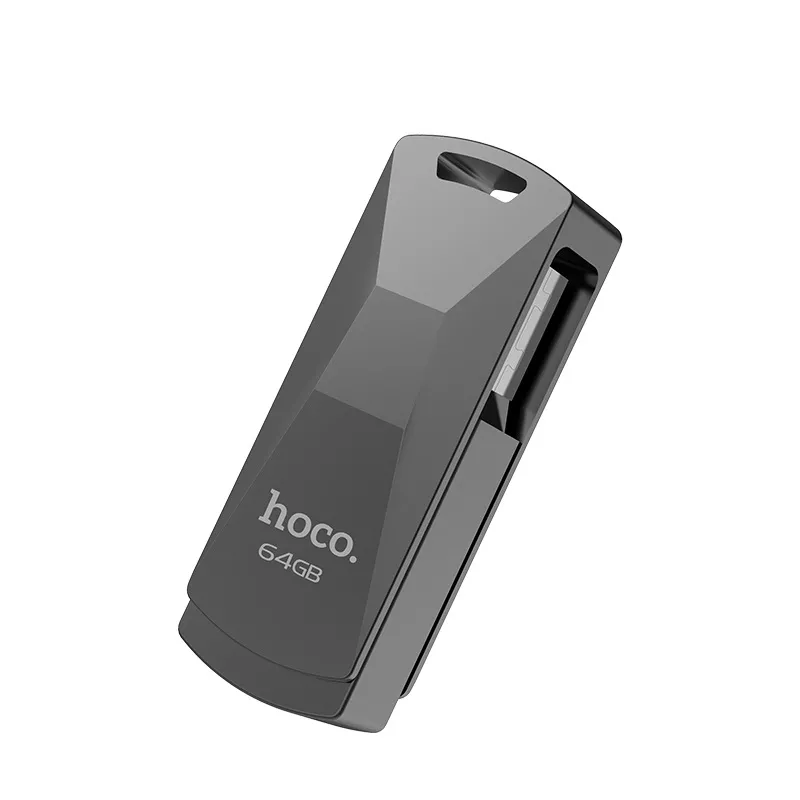ფლეშ მეხსიერების ბარათი  Hoco UD5 Wisdom 64GB USB 3.0 - შავი