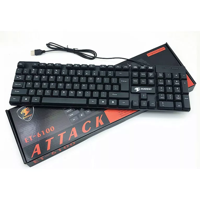 გეიმინგ კლავიატურა Ouideny Attack (ET-6100) - შავი