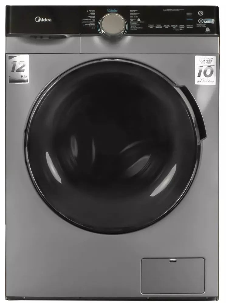 სარეცხი მანქანა Midea MFK03W120B/S 12 Kg ვერცხლისფერი