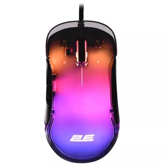 გეიმინგ მაუსი 2E MG345 RGB (2E-MG345TR) - გამჭვირვალე