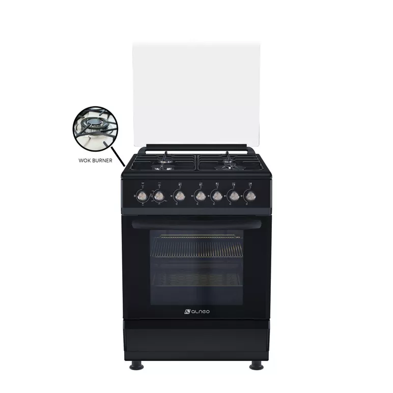 გაზქურა Alneo 6070 შავი FFD WOK