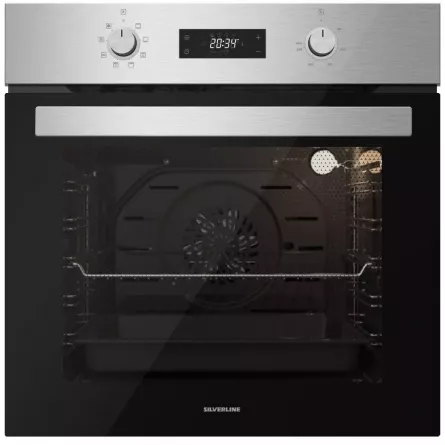 ჩასაშენებელი ელექტრო ღუმელი Silverline BO6504X02 ვერცხლისფერი
