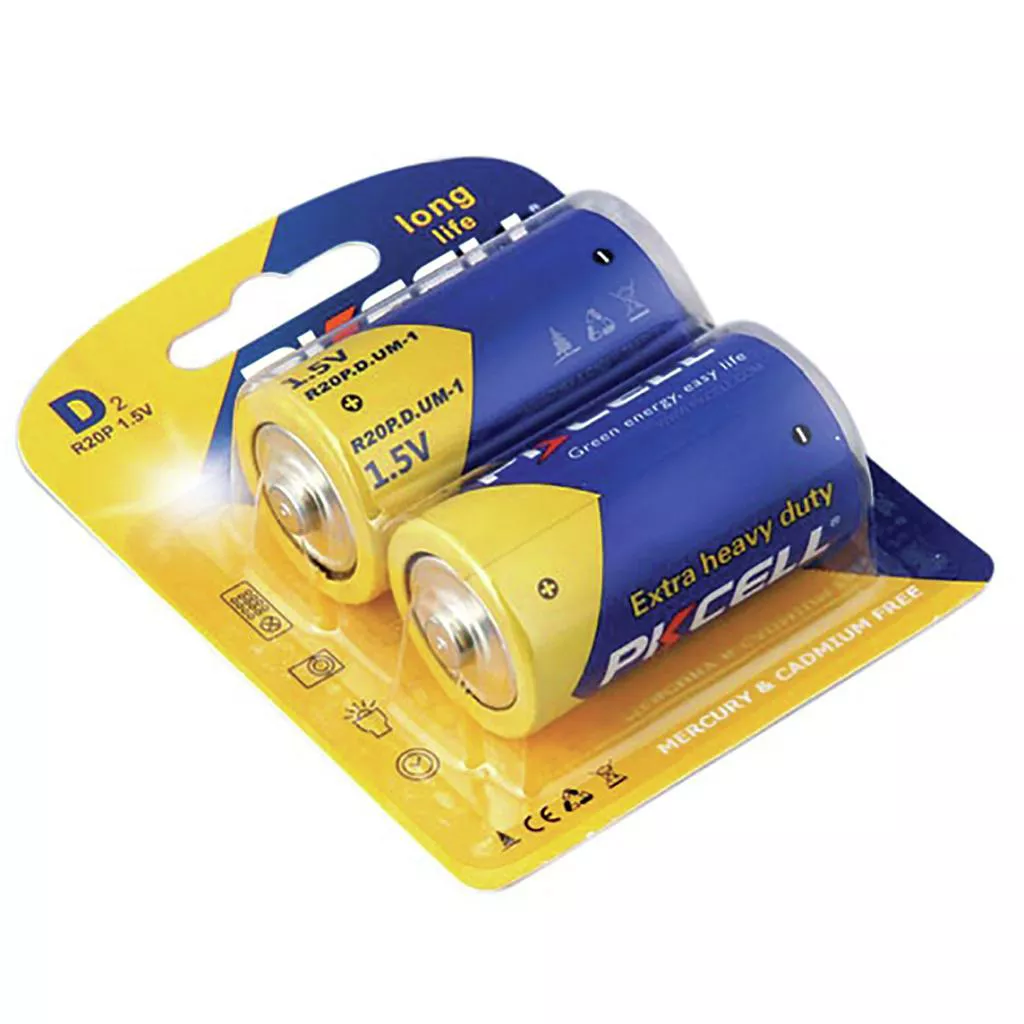ბატარეა PKcell Extra Heavy Duty D2 2 ცალი (6942449520029)