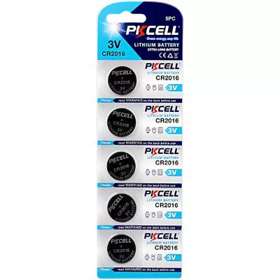 ბატარეა PKcell Lithium CR2016 5 ცალი (6942449561237)