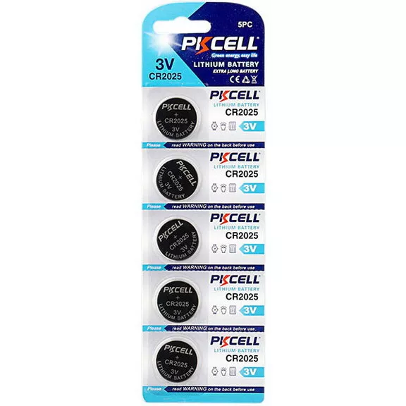 ბატარეა PKcell Lithium CR2025 5 ცალი (6942449561831)