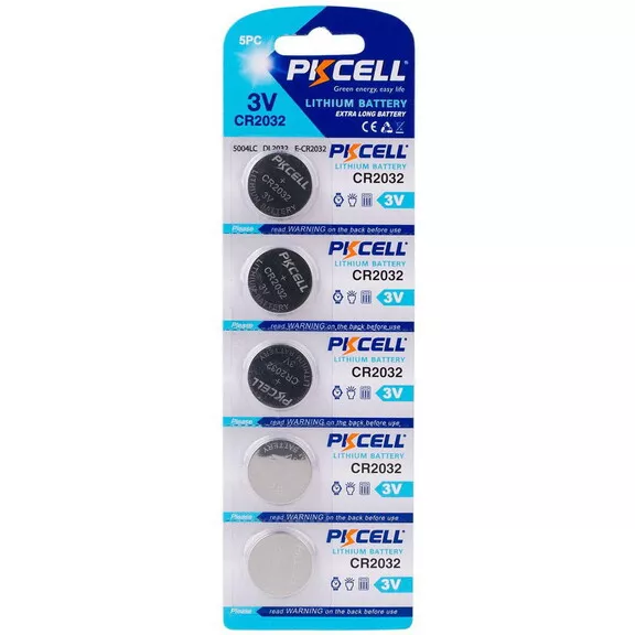 ბატარეა PKcell Lithium CR2032 5 ცალი (6942449562432)
