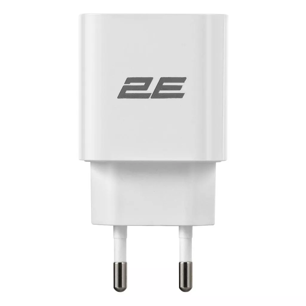 დამტენი 2E 25W USB-C PD (2E-WC1USBC25W-W) - თეთრი