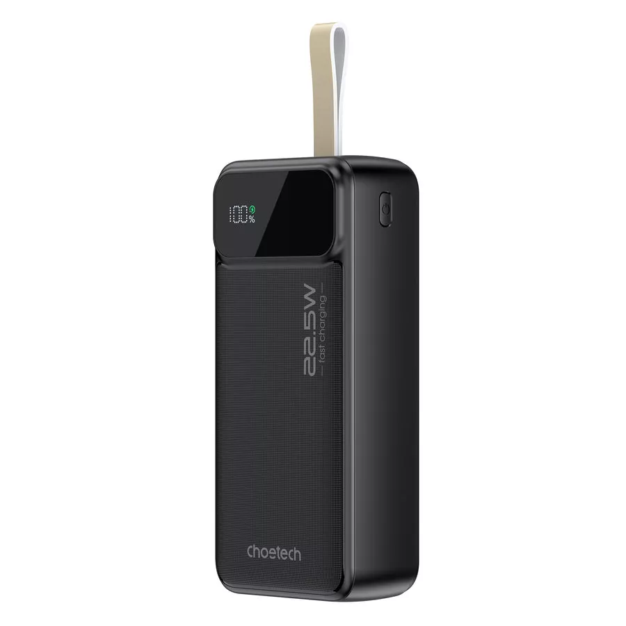 პორტატული დამტენი ChoetechChoetech B730 PD22.5W Dual USB 30000mAh - შავი