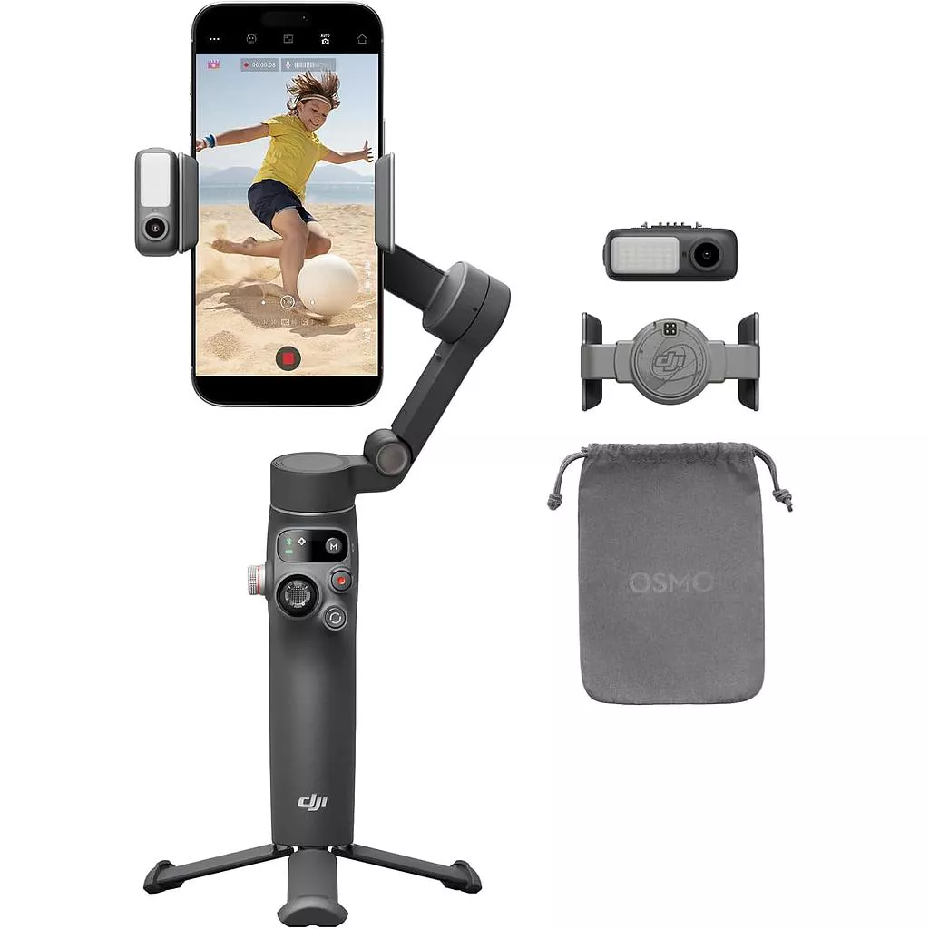 სტაბილიზატორი DJI Osmo Mobile 7P Gimbal Stabilizer - ნაცრისფერი