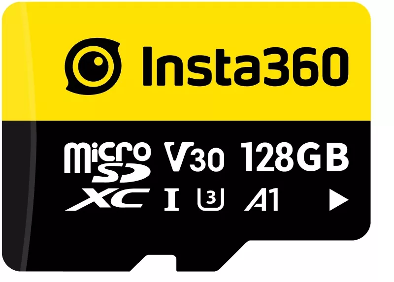 მეხსიერების ბარათი Insta360 Memory Card (128GB) - შავი + ყვითელი