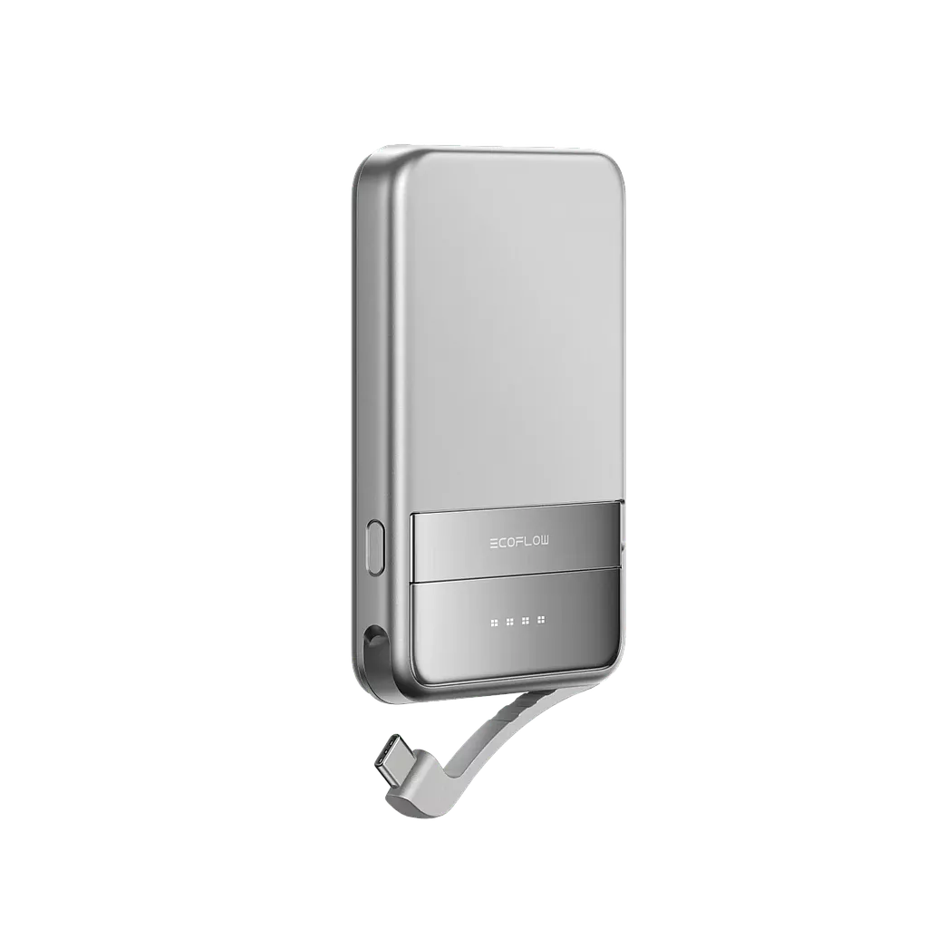 მაგნიტური პორტატული დამტენი EcoFlow RAPID 10000mAh - ნაცრისფერი