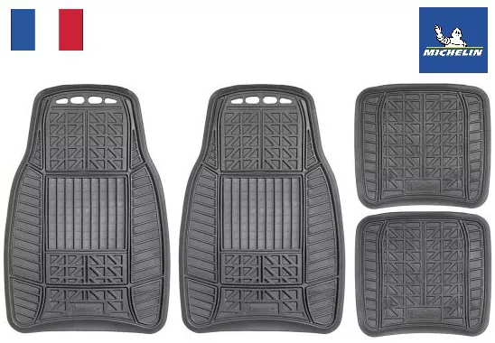 ავტომობილის ხალიჩების ნაკრები Flex Lines Michelin 4 ცალი (980-BLK) - შავი