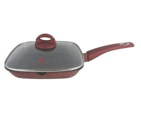 გრილის ტაფა Berllong RGF-28G წითელი 28cm