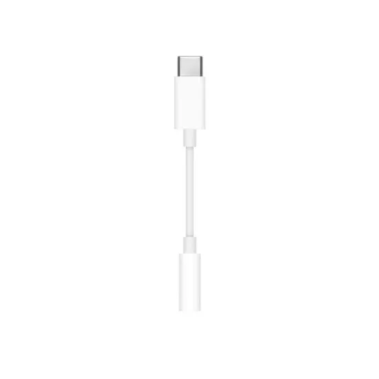ყურსასმენის ადაპტერი Apple USB-C (MU7E2ZM/A) - თეთრი