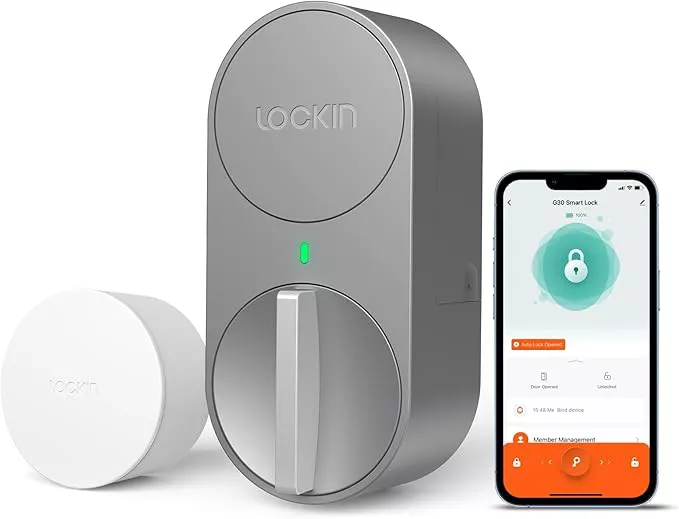 ჭკვიანი კარის საკეტი Lockin G30 DIY Smart Lock 3-in-1 - ვერცხილსფერი