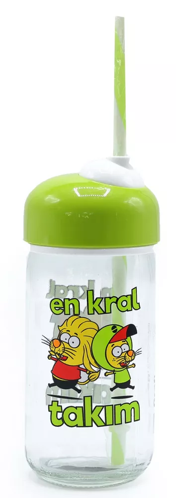 შუშის ბოთლი საწრუპით Renga 370ml 182048 28711 (8697975040760)