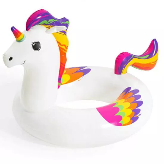 გასაბერი აუზი ring "Coloწითელი Unicorn" 113 x 109 cm Bestway 36159