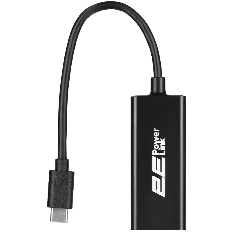 Network ადაპტერი USB Type-C 2E PowerLink (U2085T) 1xGE - შავი