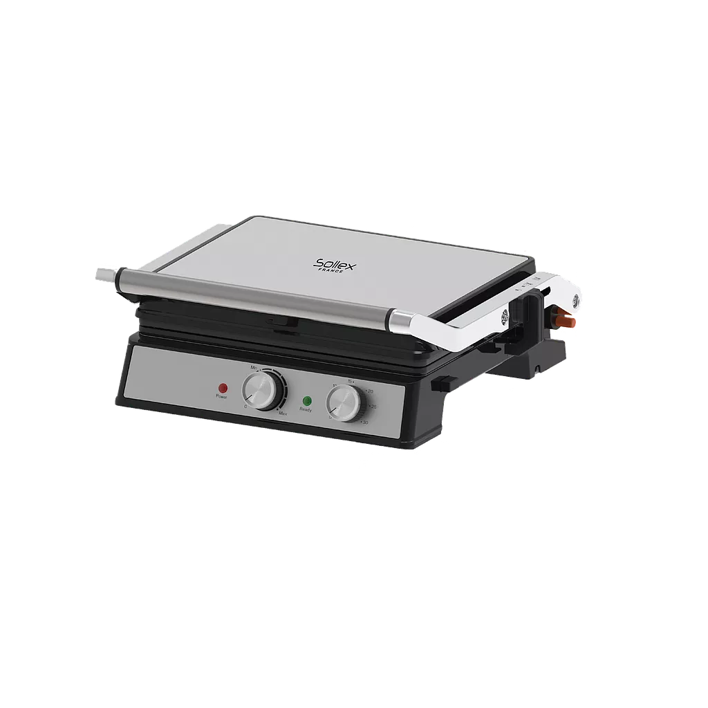 გრილი Sollex SL 347 შავი / ვერცხლისფერი