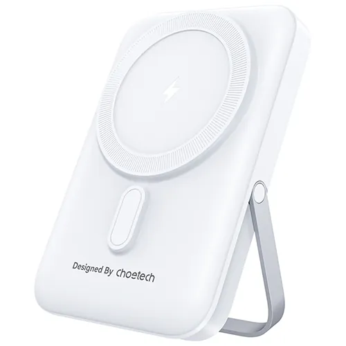 მაგნიტური უსადენო დამტენი Choetech B743 10000mAh PD20W - თეთრი