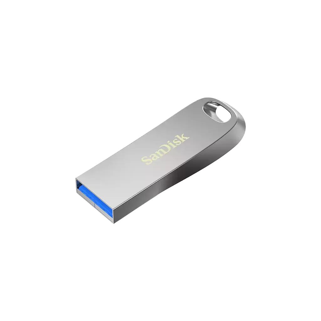 ფლეშ მეხსიერების ბარათი  SanDisk Ultra Luxe 128GB USB 3.2 Gen 1 (SDCZ74-128G-G46) - ვერცხილსფერი