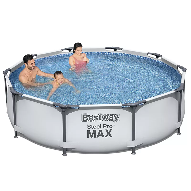 აუზი Bestway Steel Pro MAX 305x76 4678L (56406) - ნაცრისფერი