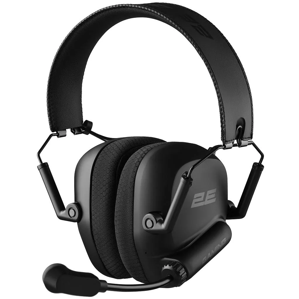 უსადენო გეიმინგ ყურსასმენი 2E HG365 (2E-HG365BK-WL) - შავი