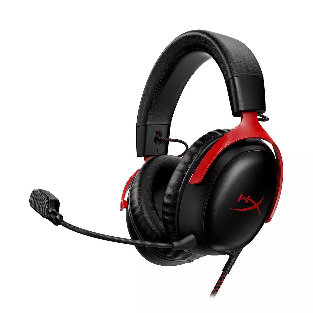 გეიმინგ ყურსასმენი HyperX Cloud III (727A9AA) - შავი + წითელი