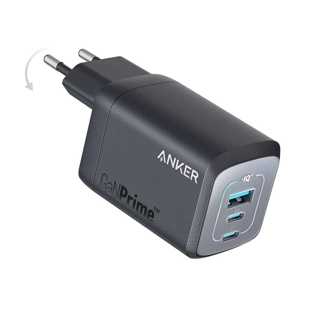 დამტენი Anker Prime 67W GaN (3 Ports) - შავი