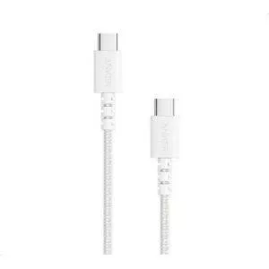 კაბელი USB-C / Anker 322 to USB-C Braided Cable 1.8m (A81F6G21) - თეთრი