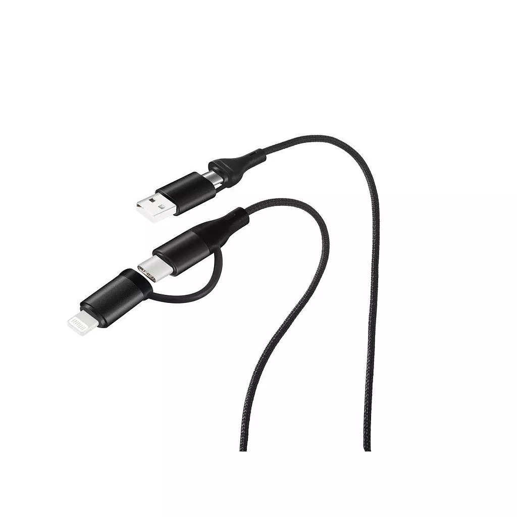 კაბელი USB-C / Kensa KC-224 to Lightning Cable 1m - შავი